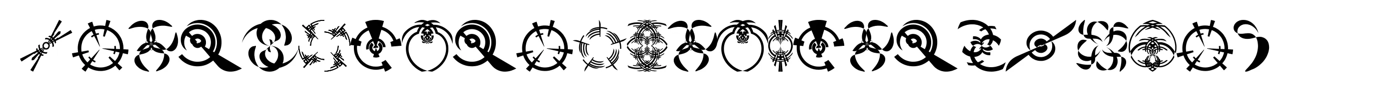 Fonts Vector Ancient Symbol