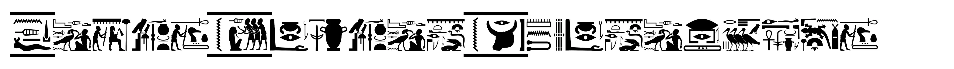 Fonts Vector Hieroglyps