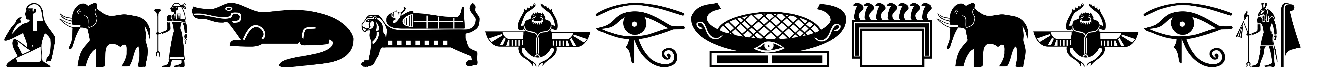 Old Egypt Glyphs