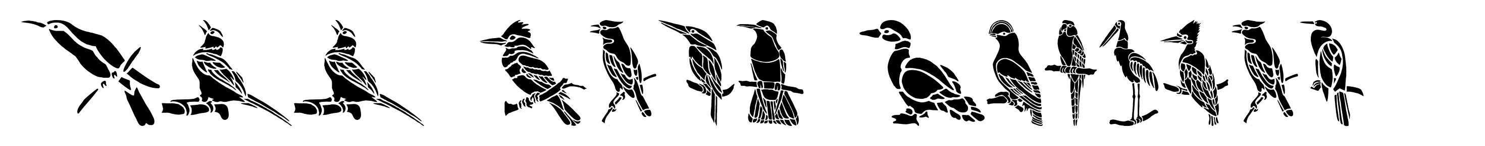 HFF Bird Stencil