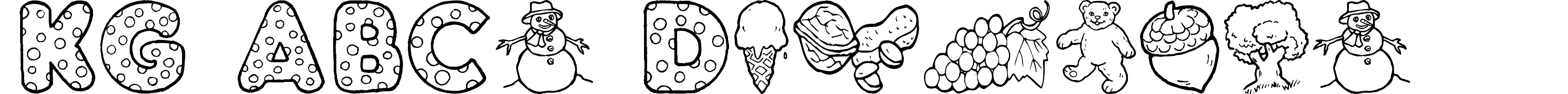 KG ABCs Dingbats