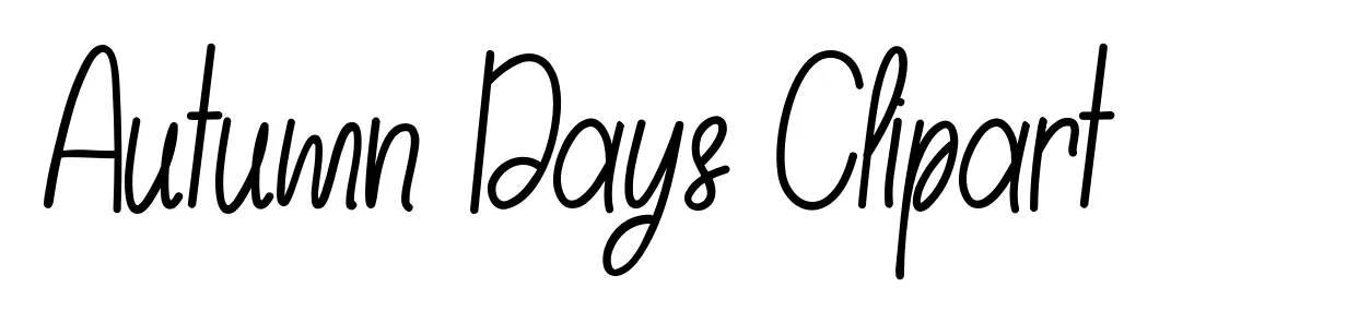 Autumn Days Clipart