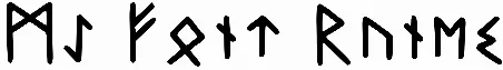My Font Runes