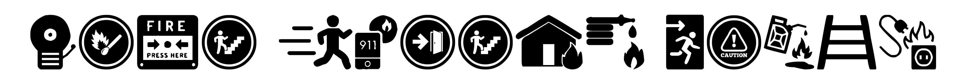 Fire Safety Icons