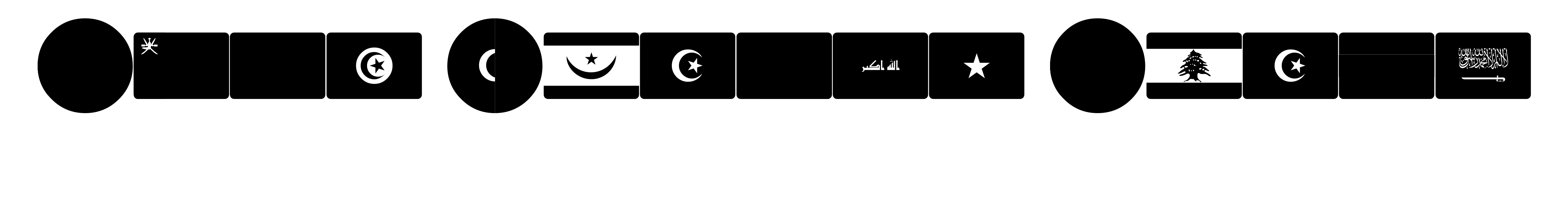 Font Arabic Flags