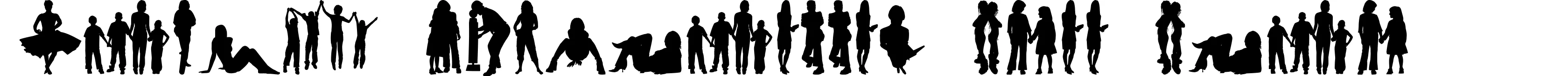 Human Silhouettes Free Four