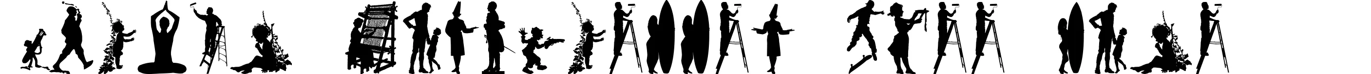 Human Silhouettes Free Nine