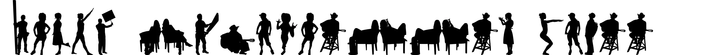 Human Silhouettes Three