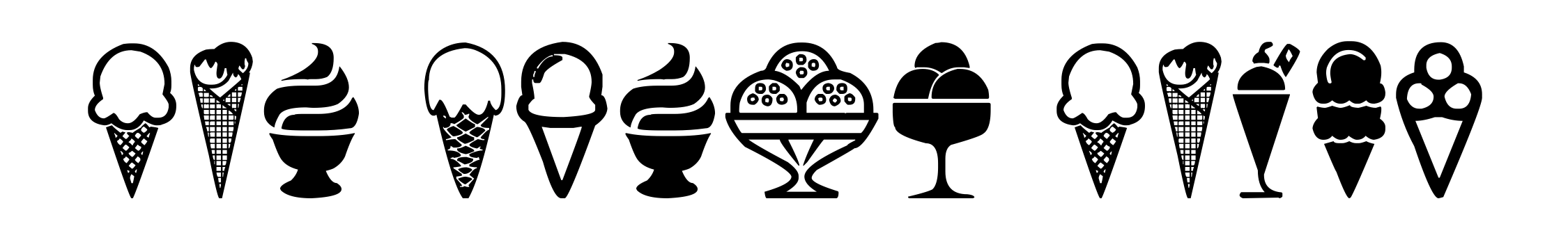 Ice Cream Icons