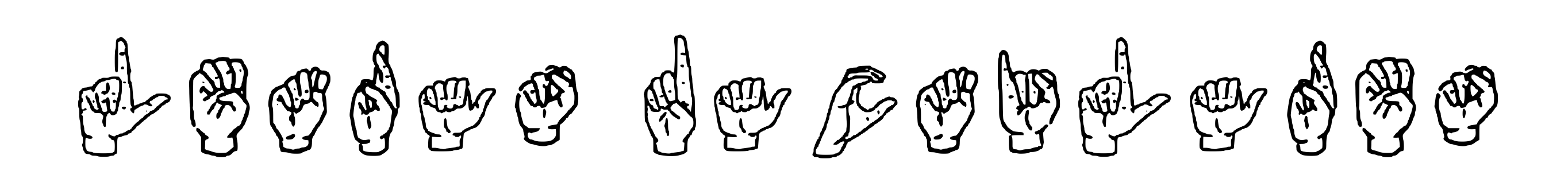 Letras Dactilares