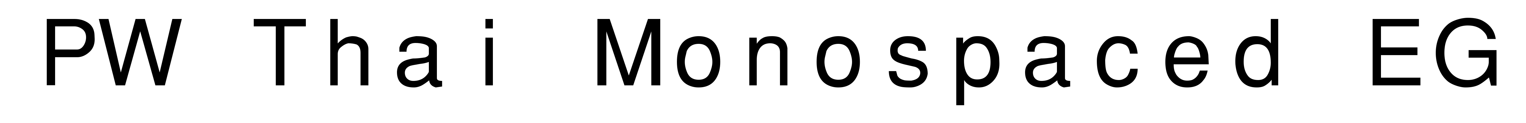 PW Thai Monospaced EG
