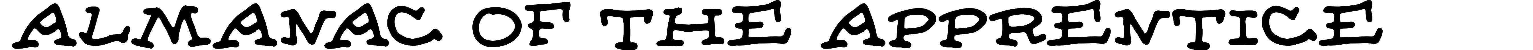 Almanac of the Apprentice