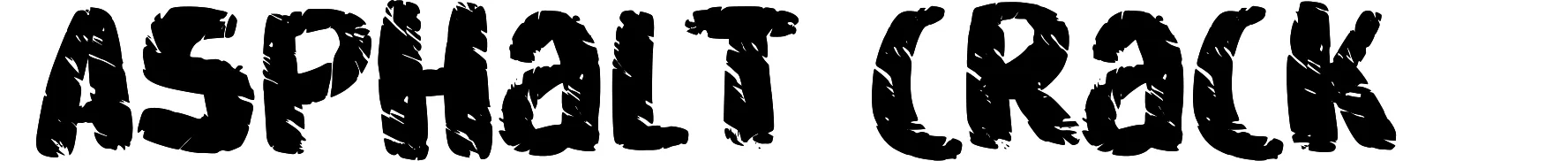 Asphalt crack