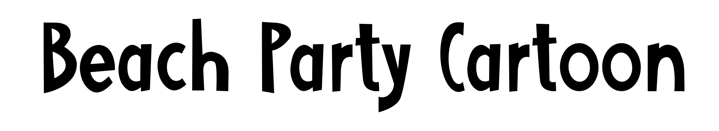 Beach Party Cartoon