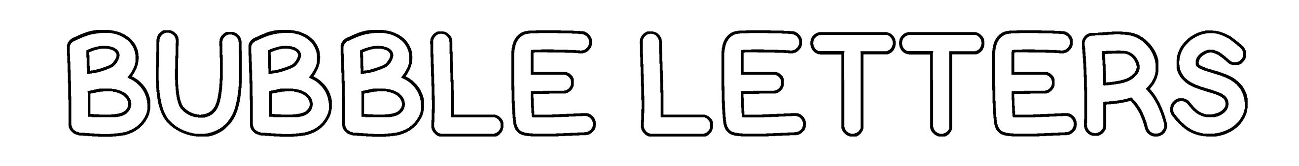 Bubble Letters