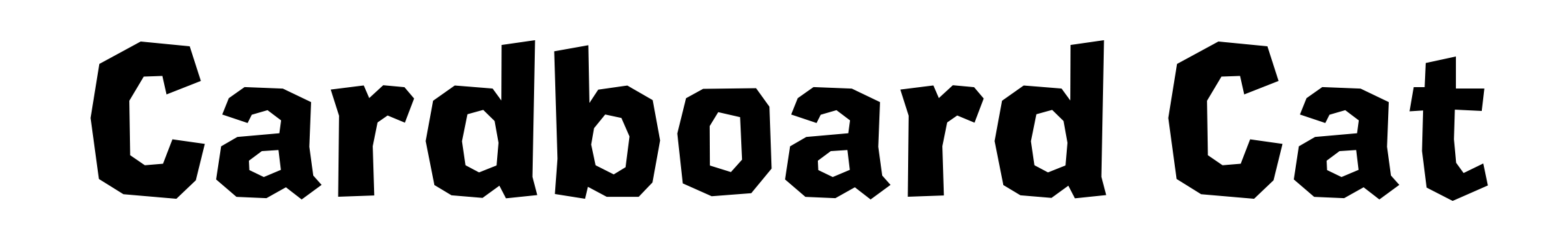 Cardboard Cat
