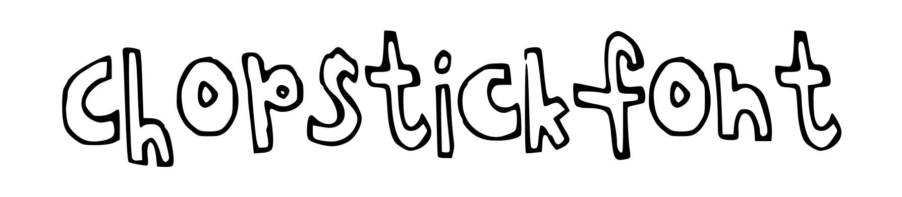 Chopstickfont