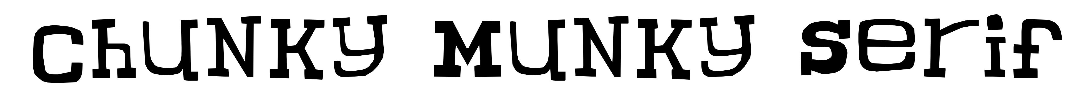 Chunky Munky Serif