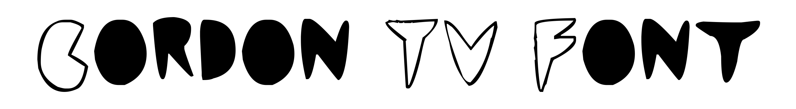 Cordon TV Font