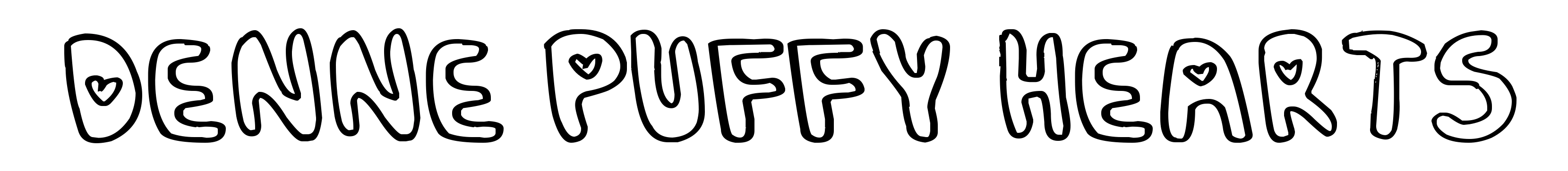 Denne Puffy Hearts