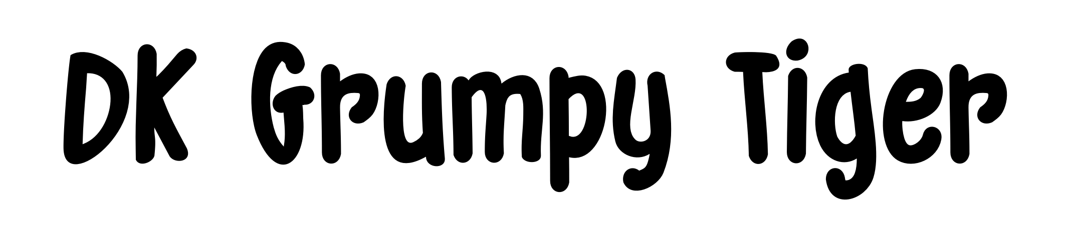 DK Grumpy Tiger