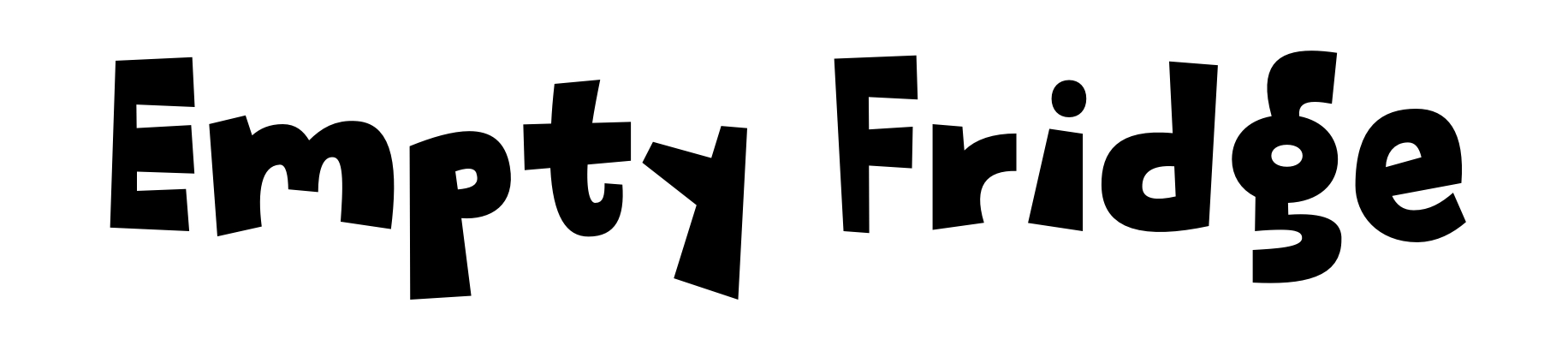 Empty Fridge