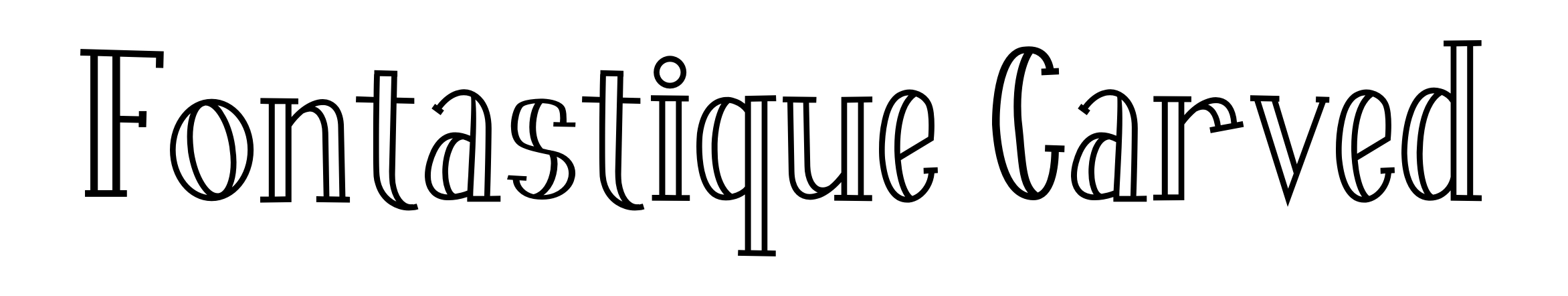 Fontastique Carved