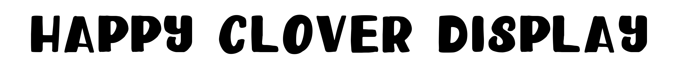 Happy Clover Display