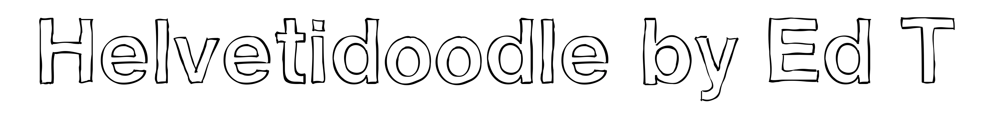 Helvetidoodle by Ed T
