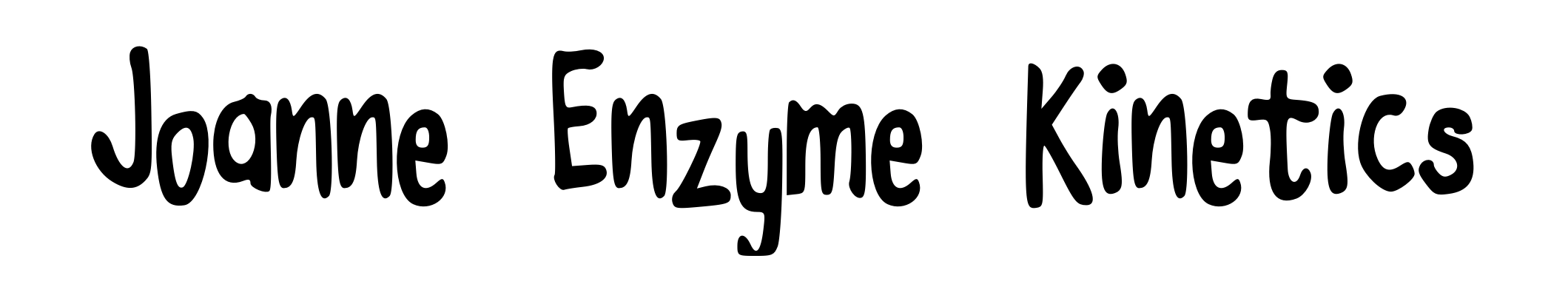 Joanne Enzyme Kinetics