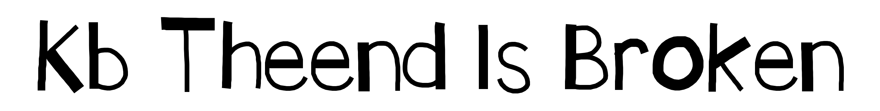 Kb Theend Is Broken