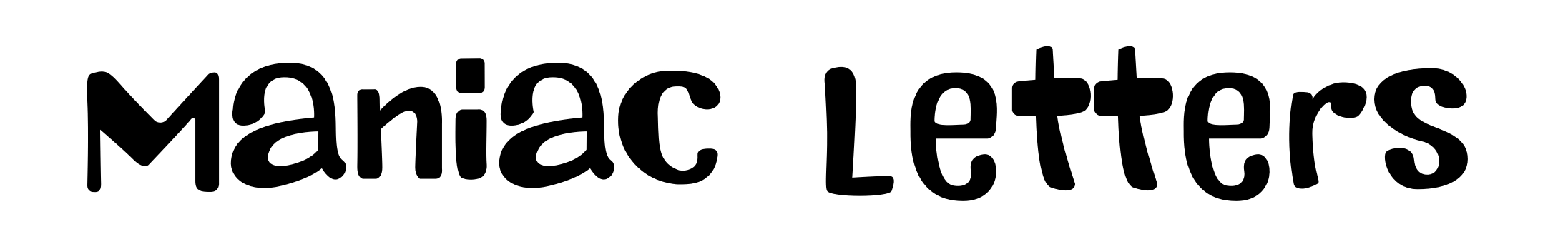 Maniac Letters