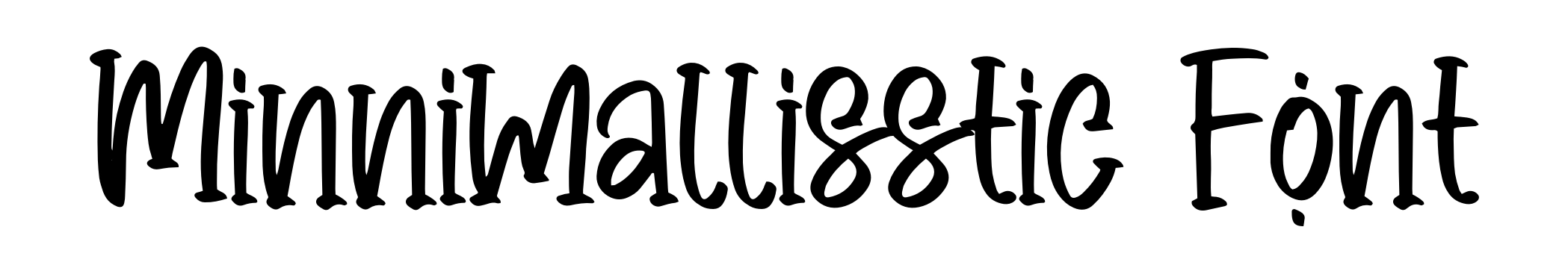 Minnimallisstic Font