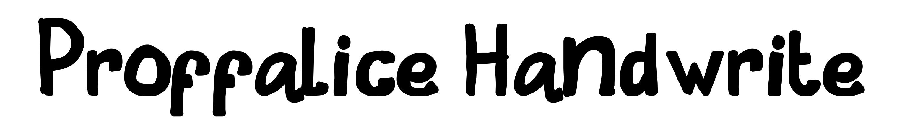 Proffalice Handwrite