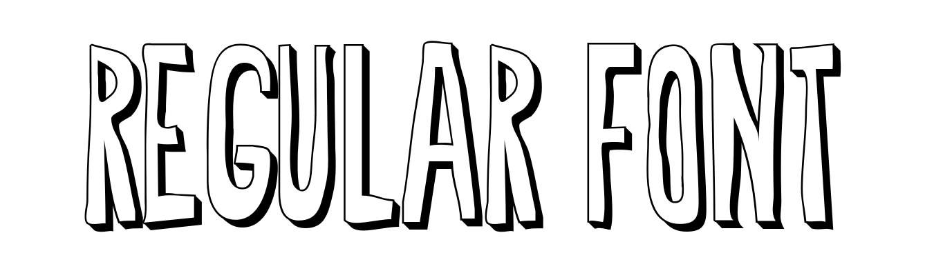 Regular Font