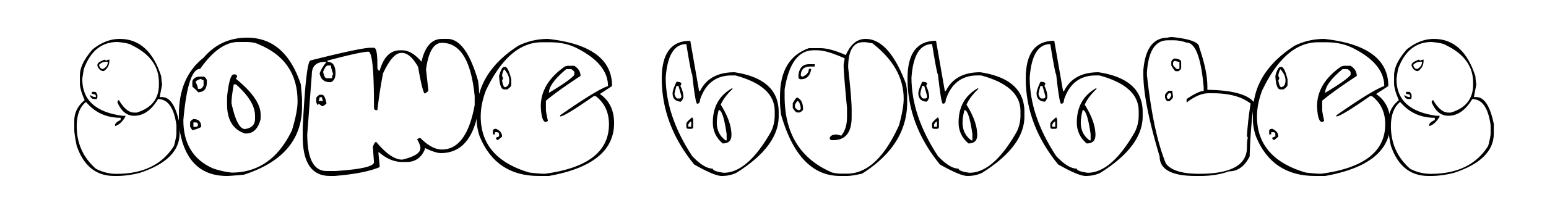 Some bubbles