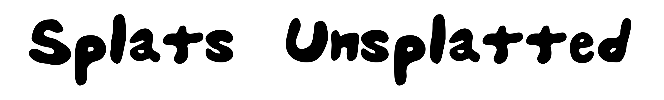 Splats Unsplatted