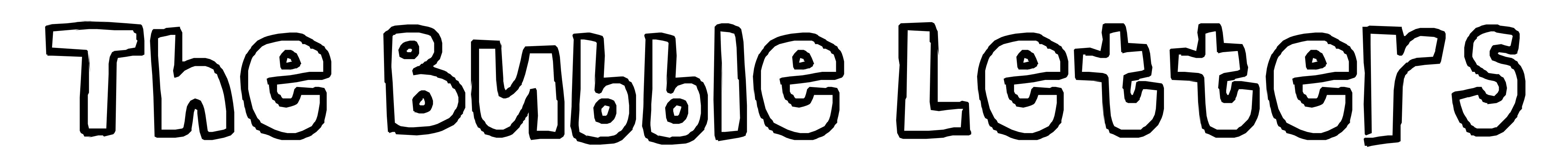 The Bubble Letters