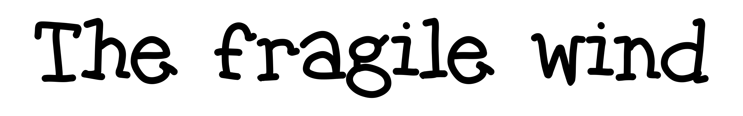 The fragile wind