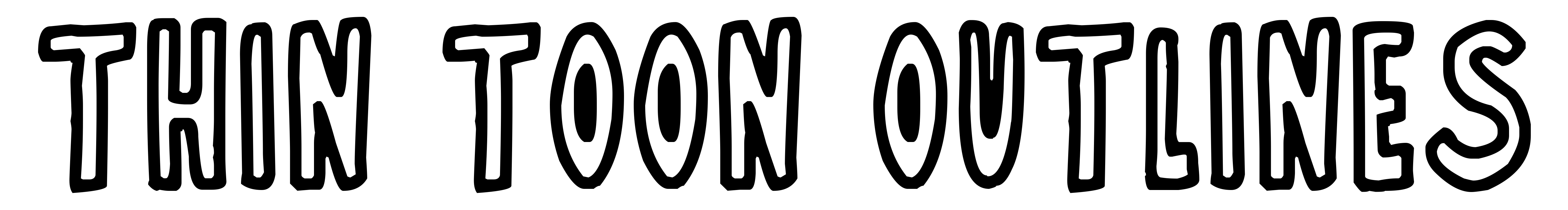 Thin Toon Outlines