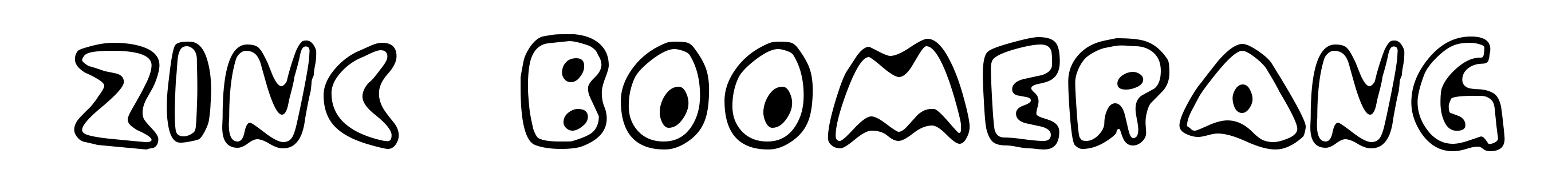 Zinc Boomerang