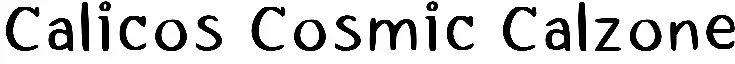 Calicos Cosmic Calzone