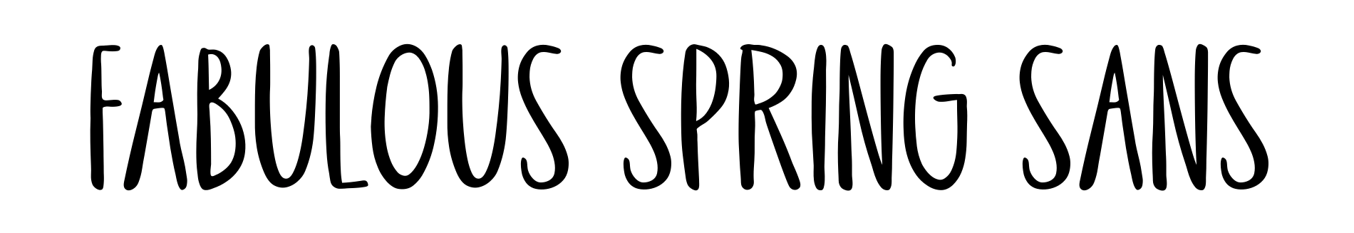 Fabulous Spring Sans