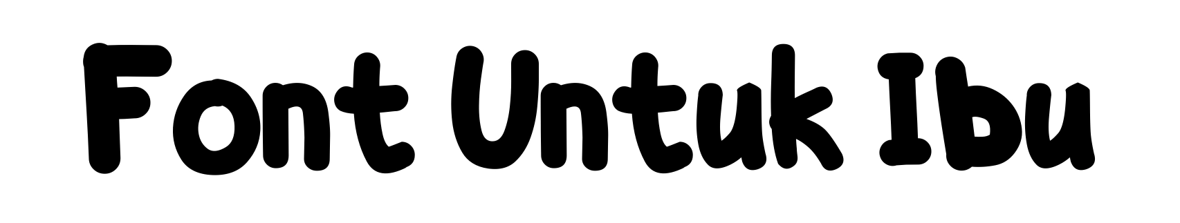 Font Untuk Ibu