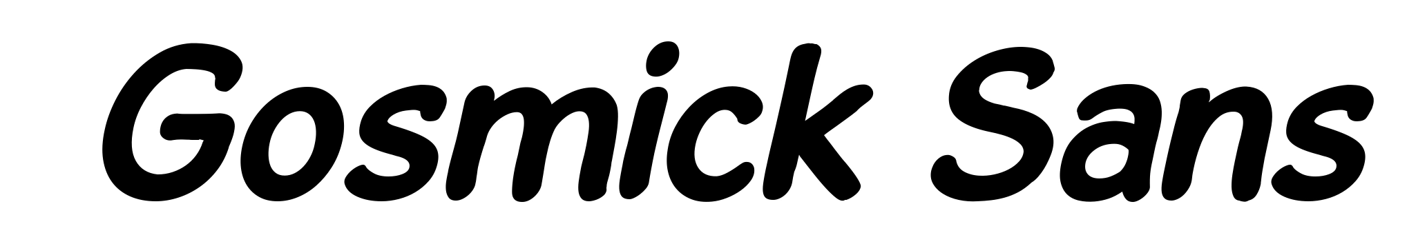 Gosmick Sans