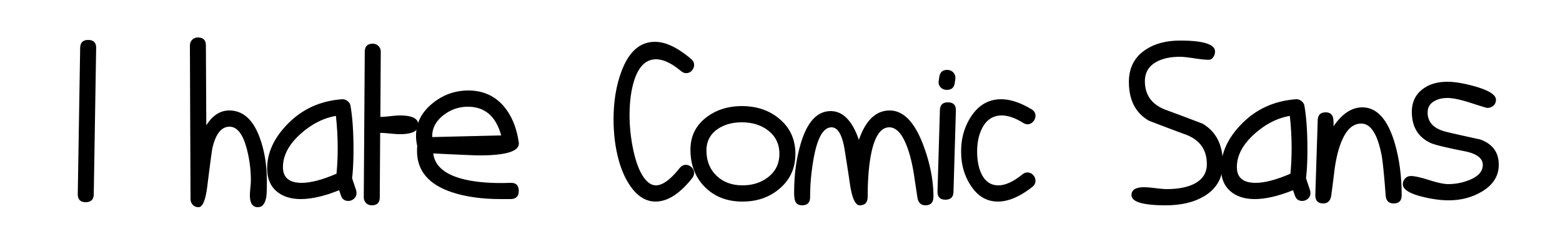 I hate Comic Sans
