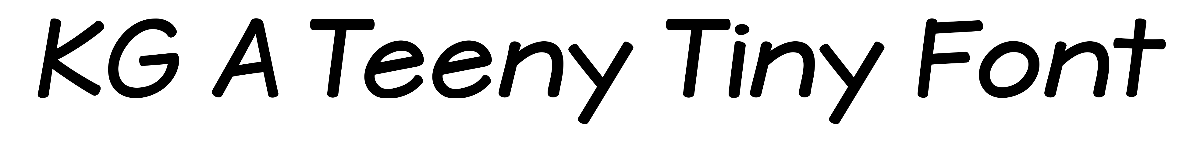KG A Teeny Tiny Font