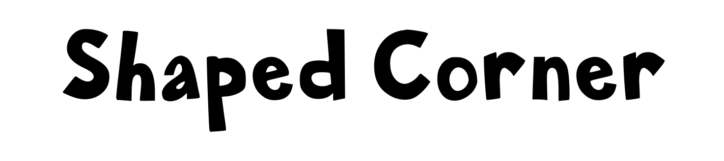 Shaped Corner