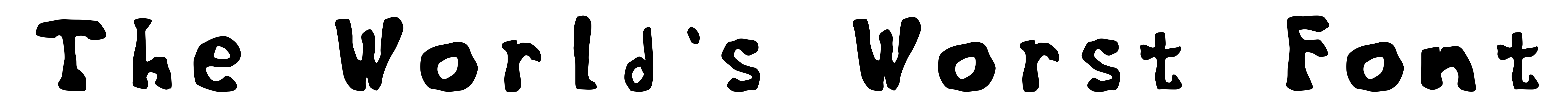 The World's Worst Font
