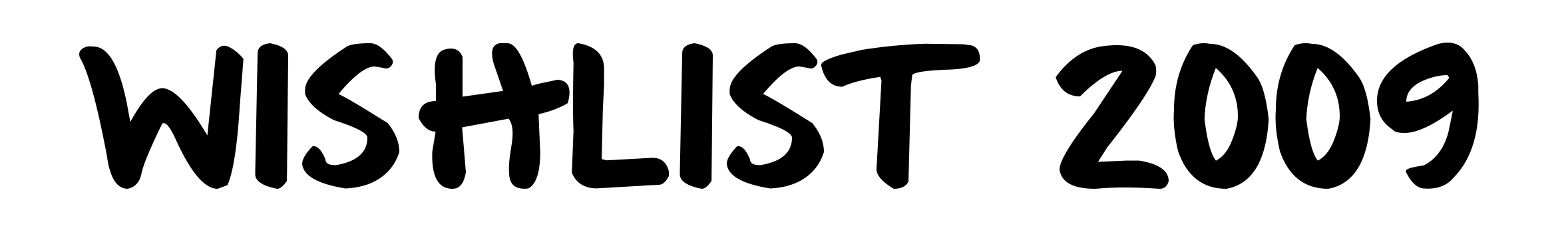 Wishlist 2009